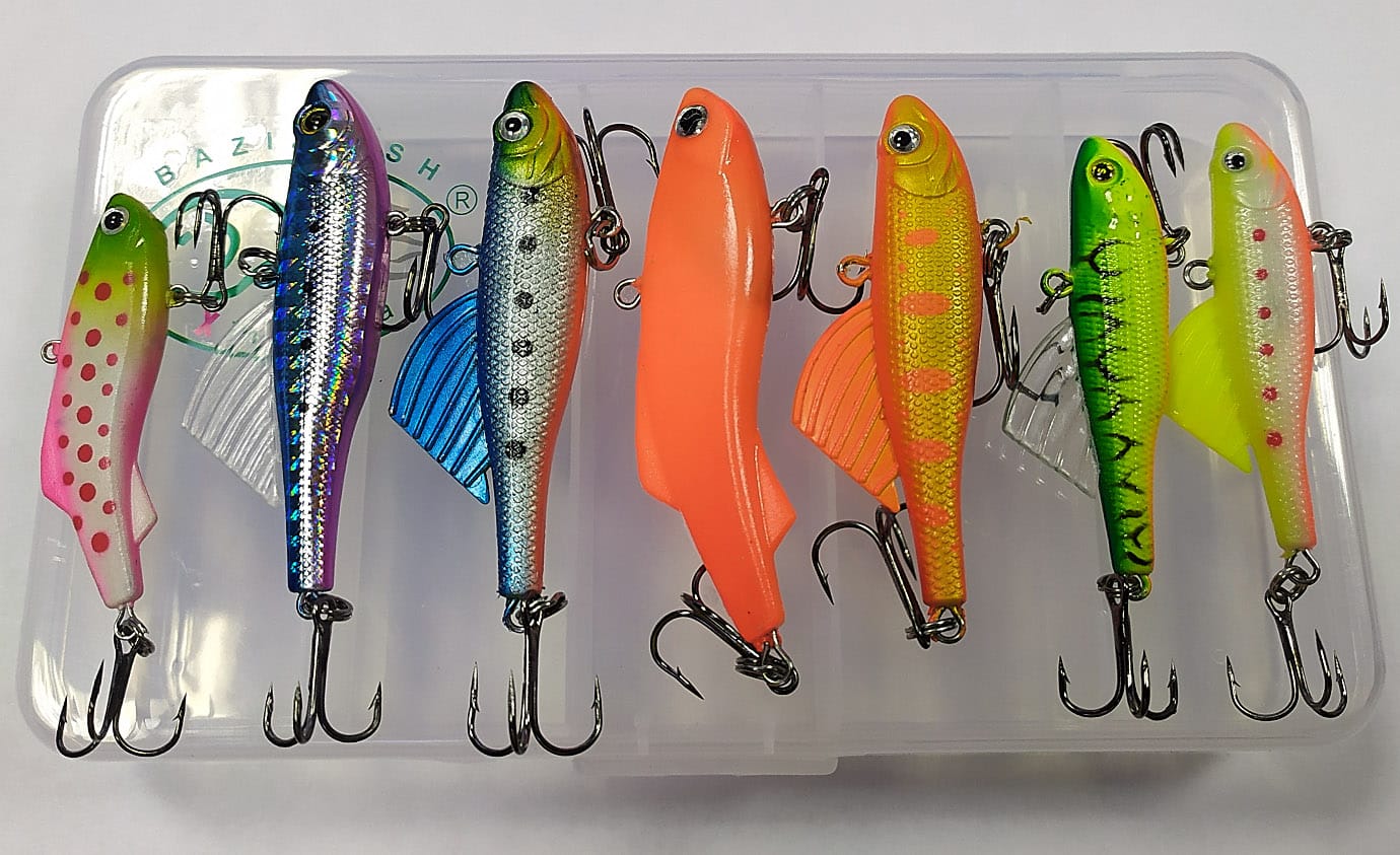 Kanana Set 3 Rane In Gomma Galleggianti Per Pesca Al Luccio, 65mm 5g