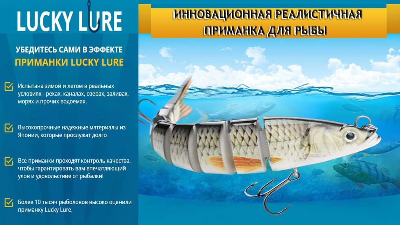 Appât à poisson innovant Lucky Lure: comment ça marche, avis
