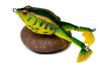 Ei-koukku sammakko Wobbler Frog käytännöllisissä kalastusolosuhteissa