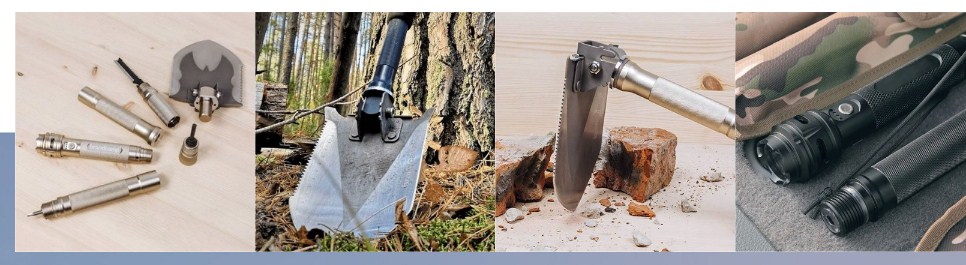 Brandcamp multifunctional shovel - 25 useful survival features in one tool